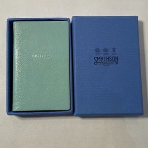 SMYTHSON of Bond Street - Minted Wafer Notebook, Aquamarine Blue, NIB